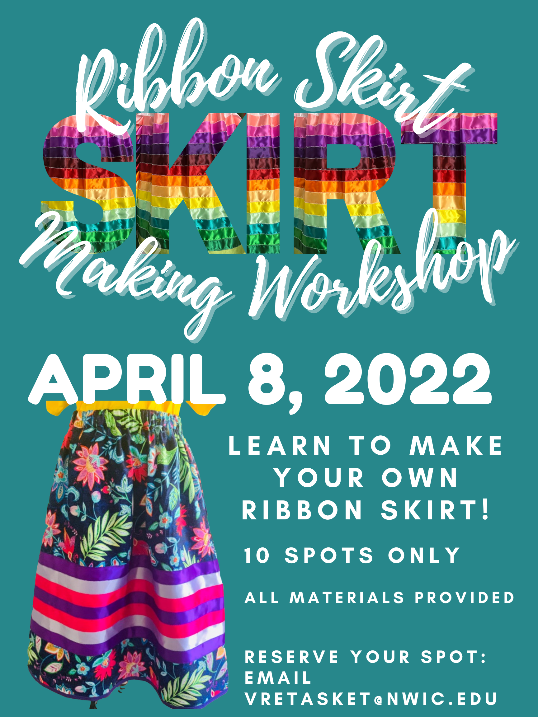 Ribbon Skirt Making Workshop Flyer