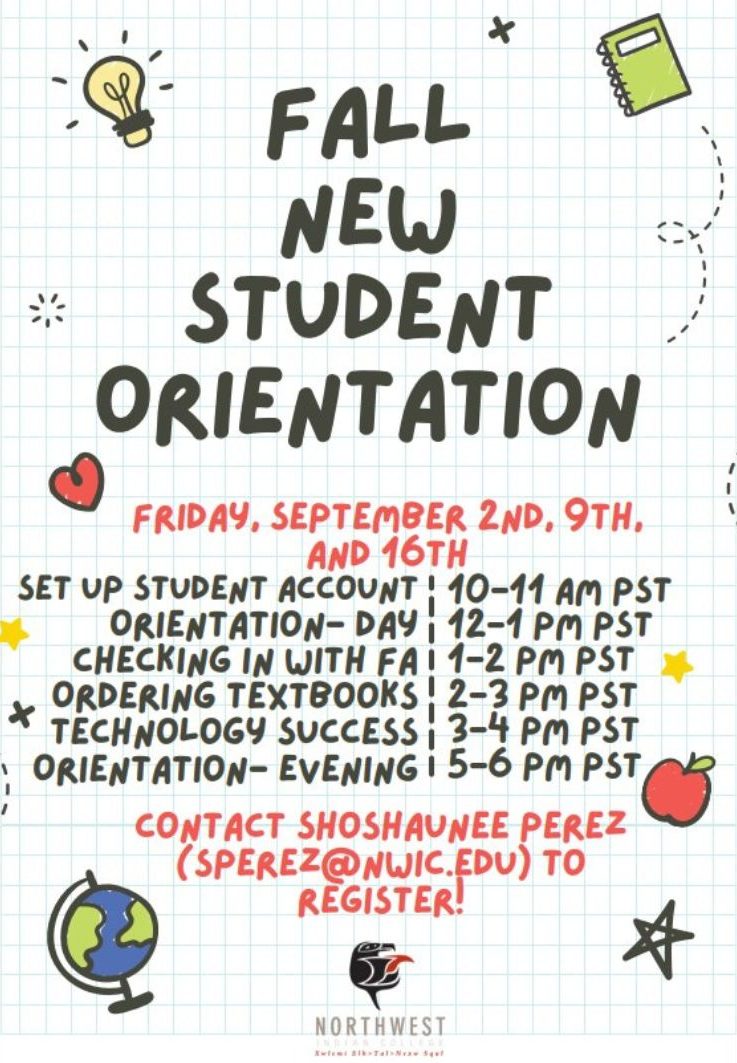 Fall 2022 New Student Orientation - Northwest Indian College